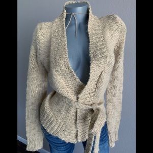 NWOT Sweater Cardigan w/Tie